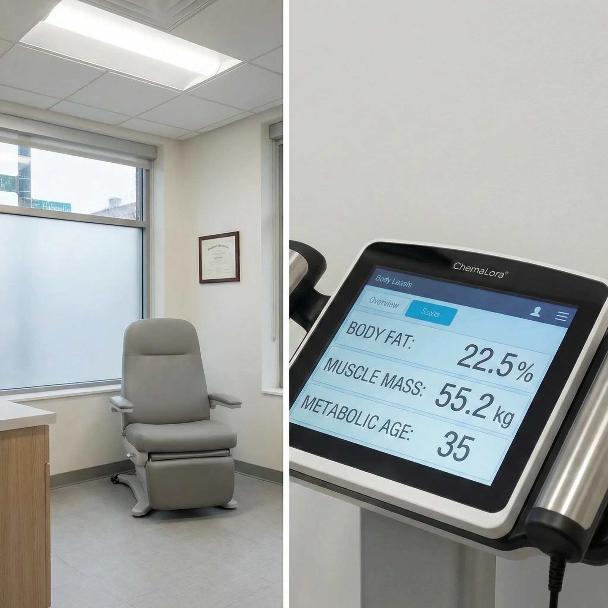 Medical-grade body composition scale for tracking fat loss and muscle mass in Mt. Greenwood.