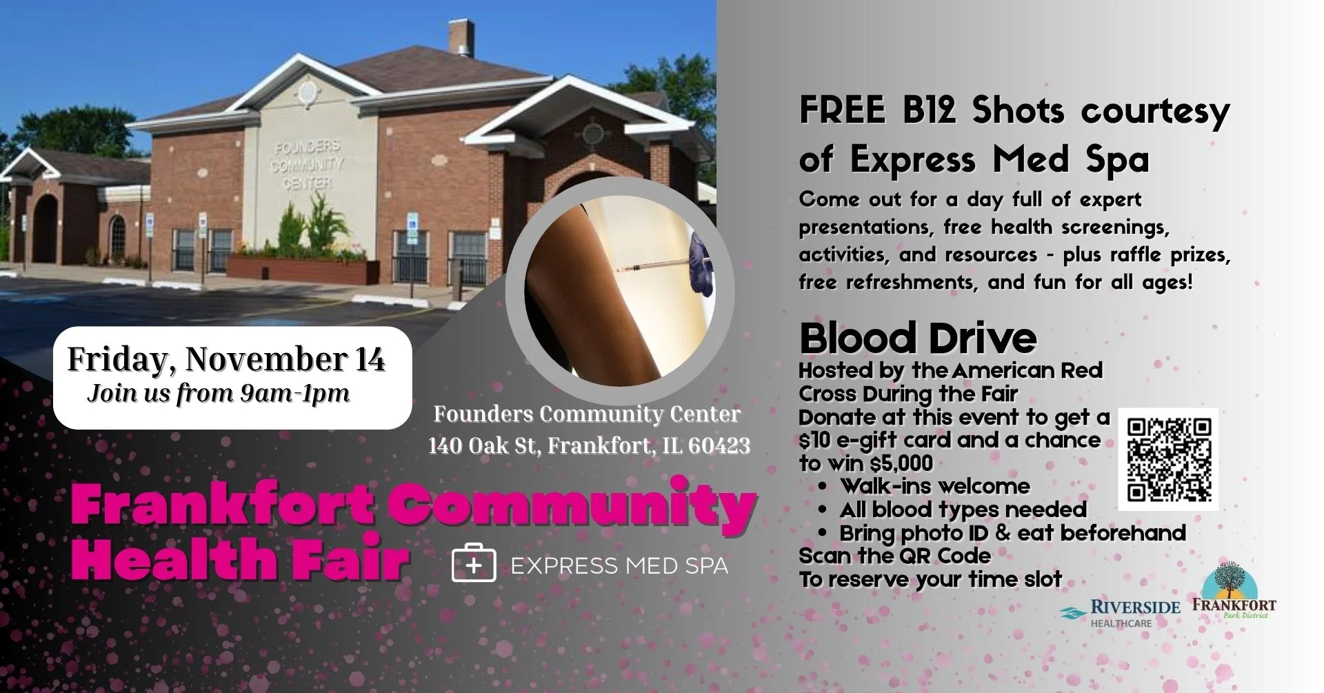 Featured image for “Express Med Spa Offers Free B12 Shots at the Frankfort Community Health Fair”