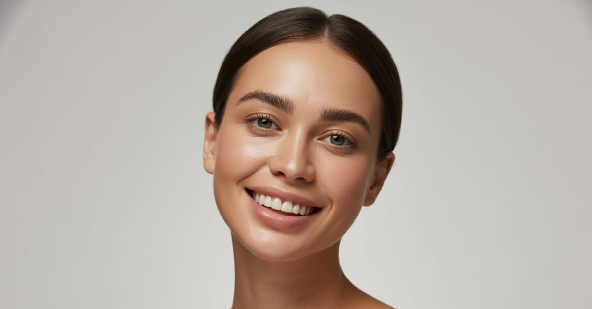 Close-up of a woman with smooth, radiant skin after Nano Tip Microdermabrasion at Express Med Spa, highlighting non-invasive exfoliation and skin rejuvenation.