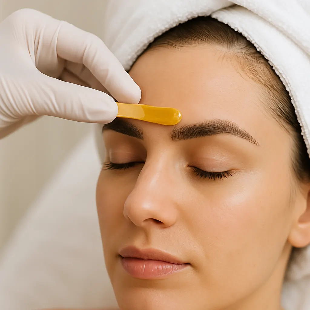 Brow and lip wax combo service at Express Med Spa