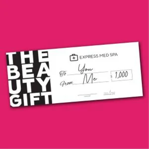 Express Med Spa $750 gift card for exclusive luxury beauty gifting