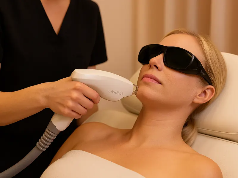 Full face laser hair removal at Express Med Spa Frankfort IL for smooth, radiant skin