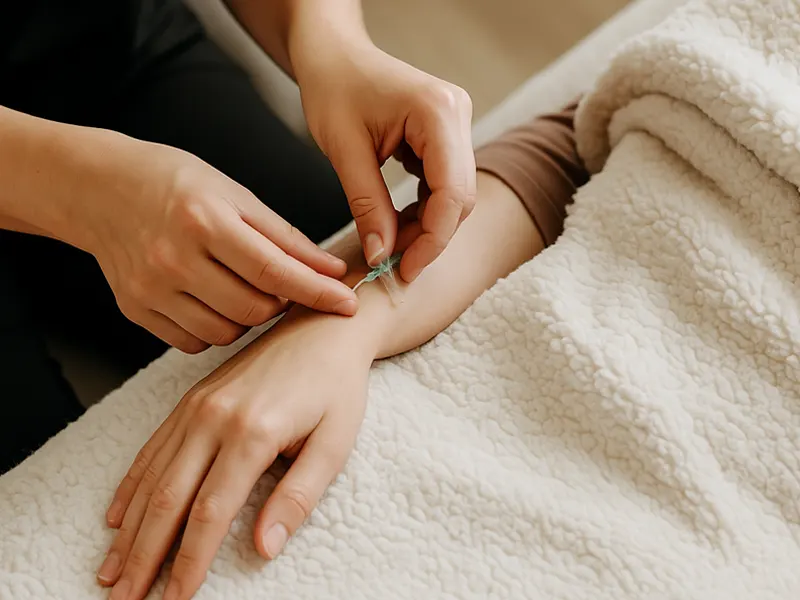 Comfortable Experience
Most describe a quick pinch then relax. Warm blankets, gentle technique, calm pace.