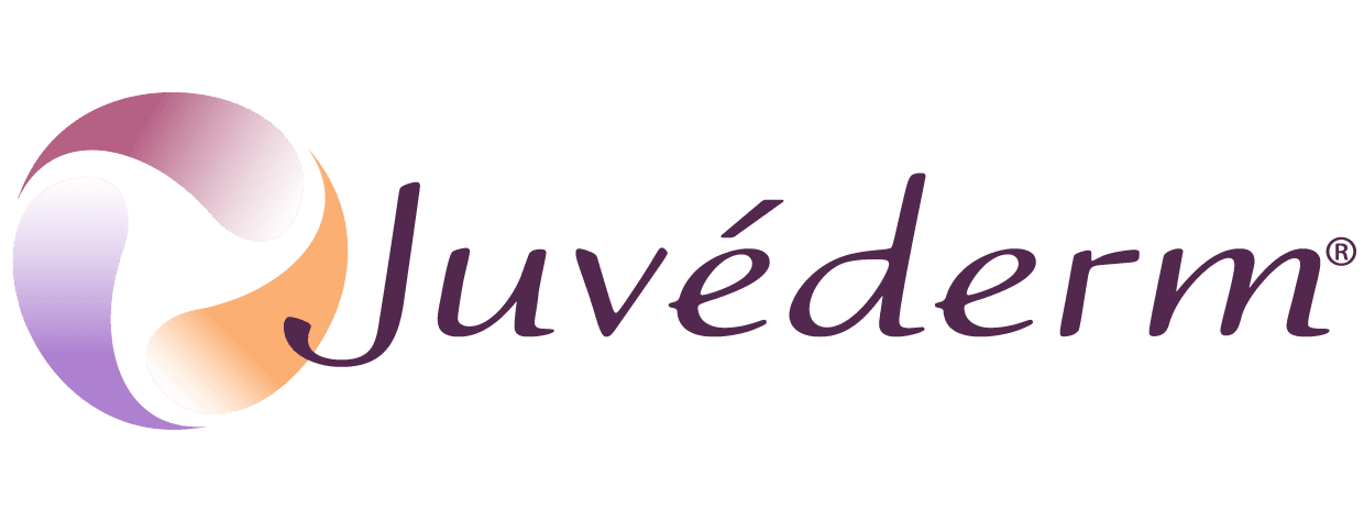 Juvederm dermal filler brand logo featured at Express Med Spas in Frankfort, IL for nurse-led injectable treatments