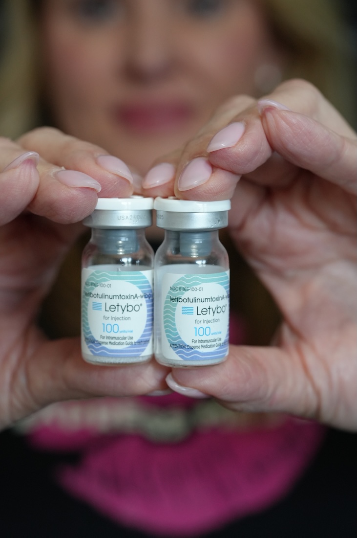 Letybo and Botox injectable cost comparison chart showing price per unit at Express Med Spa in La Grange Illinois with certified nurse injector