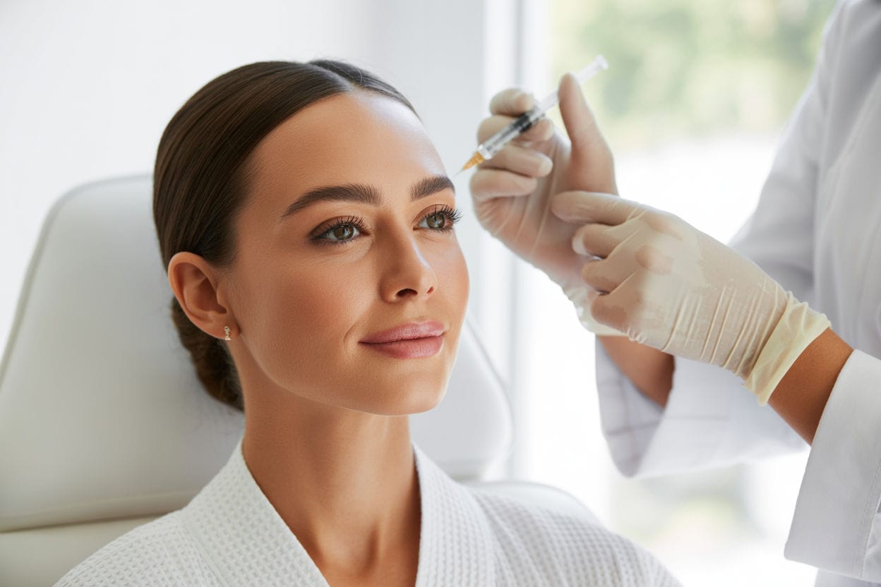 Client receiving a professional Letybo injection. Is Letybo safe? Yes—at Express Med Spa, it's FDA-approved and expertly administered.