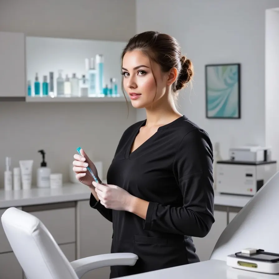 Nurse practitioner preparing MIC and B-12 injections for patients seeking energy and metabolism support at Express Med Spa Shorewood.