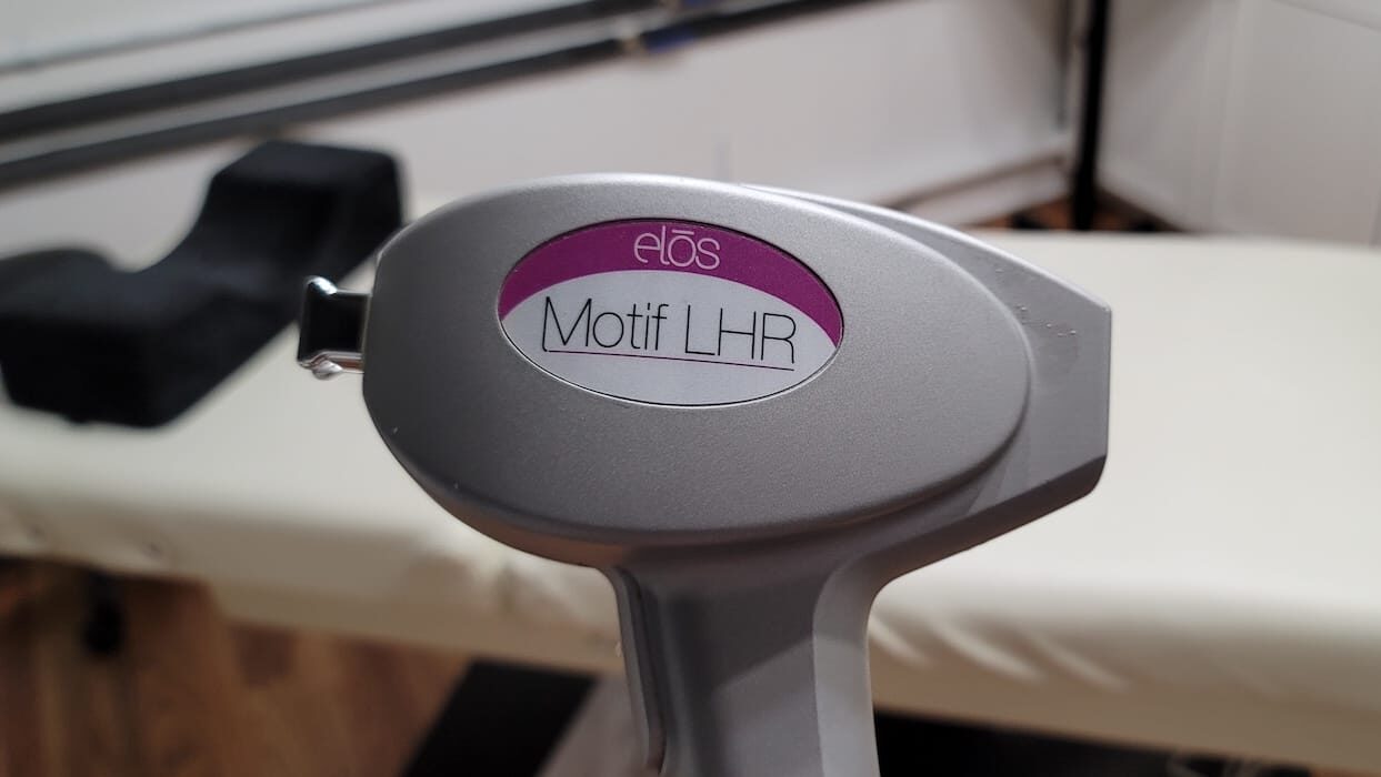 client receiving facial hair laser treatment at express medspa ideal for medium to dark hair types