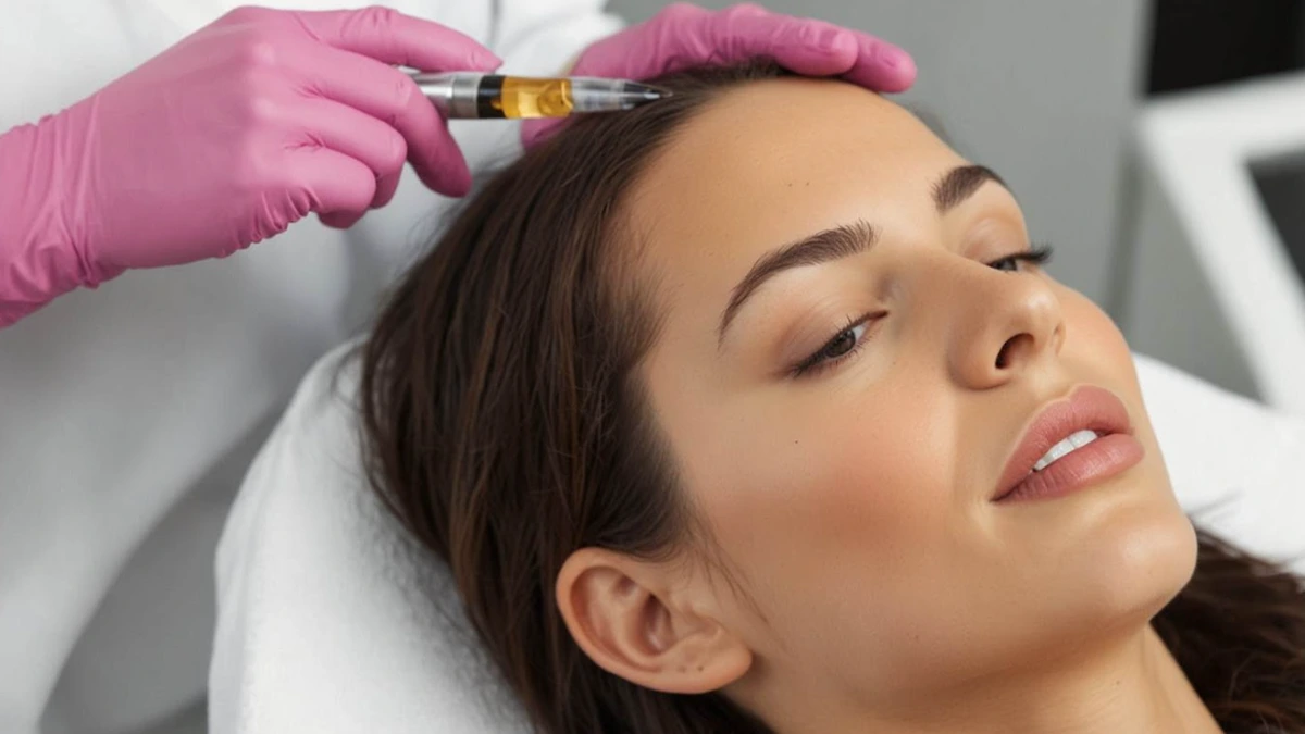 PRP treatment performed at Express Med Spa to promote natural hair restoration