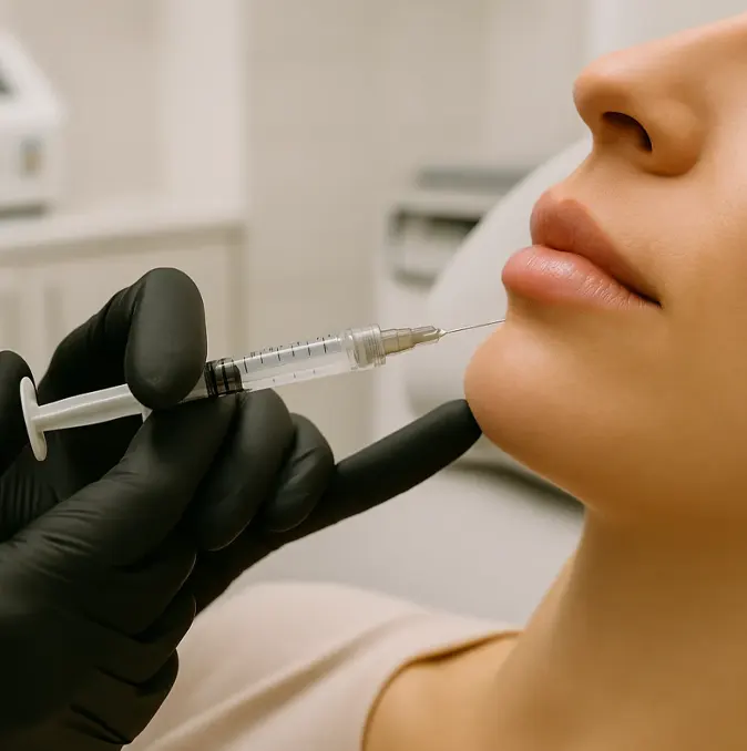 Nurse performing Revanesse Versa Plus filler treatment for smooth lines and natural lift at Express Med Spa Chicago