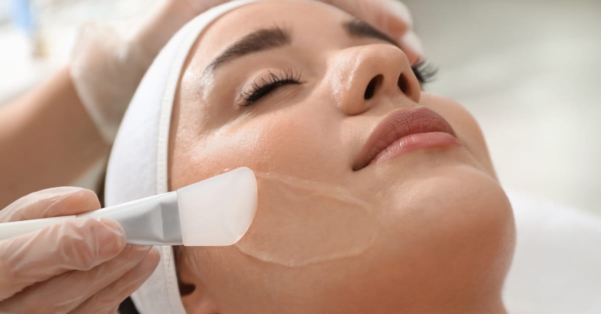 Close-up of a rejuvenating skincare treatment, ideal for those comparing VI Peel vs microneedling at Express Med Spa to reduce acne scars and fine lines.